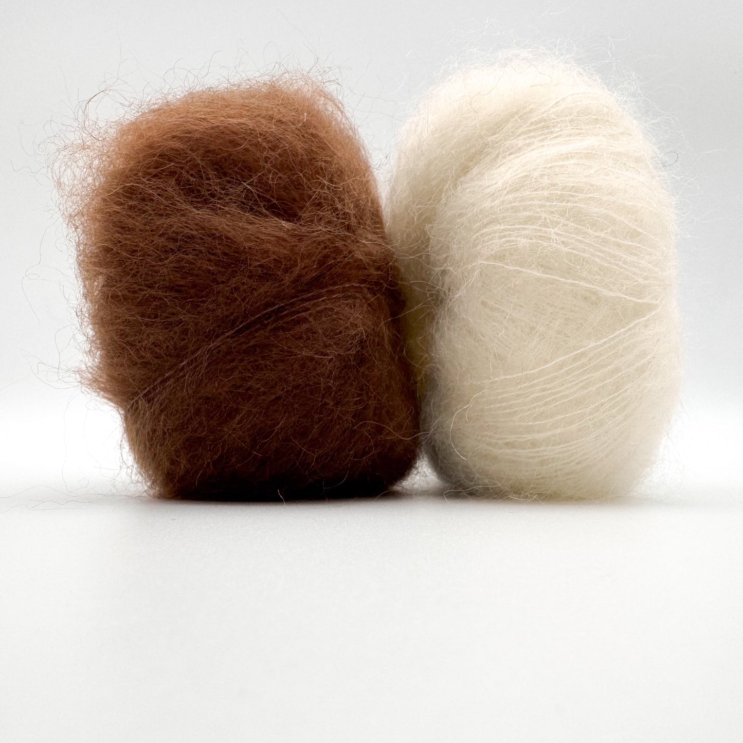 Fil Mohair Sport coloris Brun noisette – mohair superkid et soie de A Knitters World