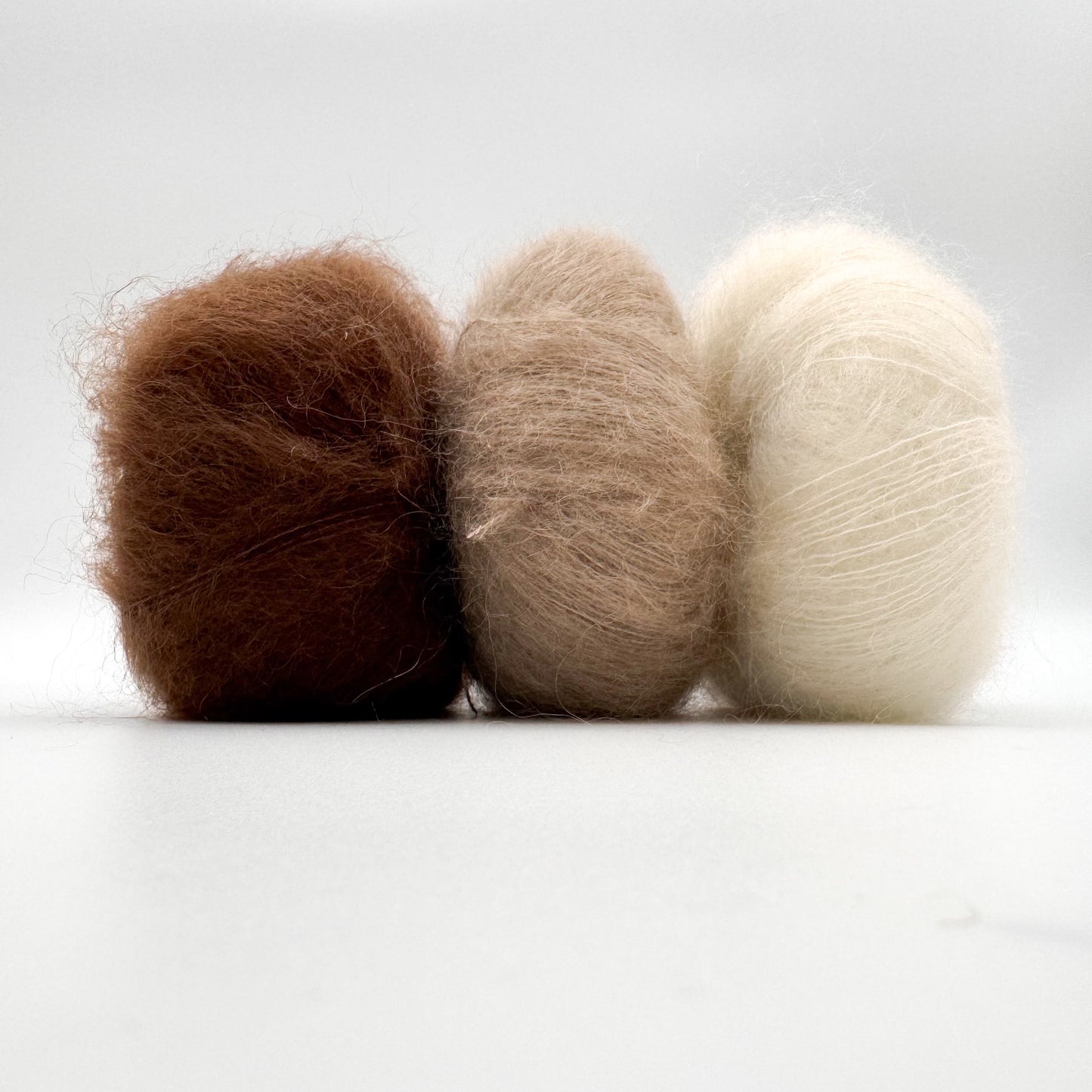 Fil Mohair Sport coloris Brun noisette – mohair superkid et soie de A Knitters World