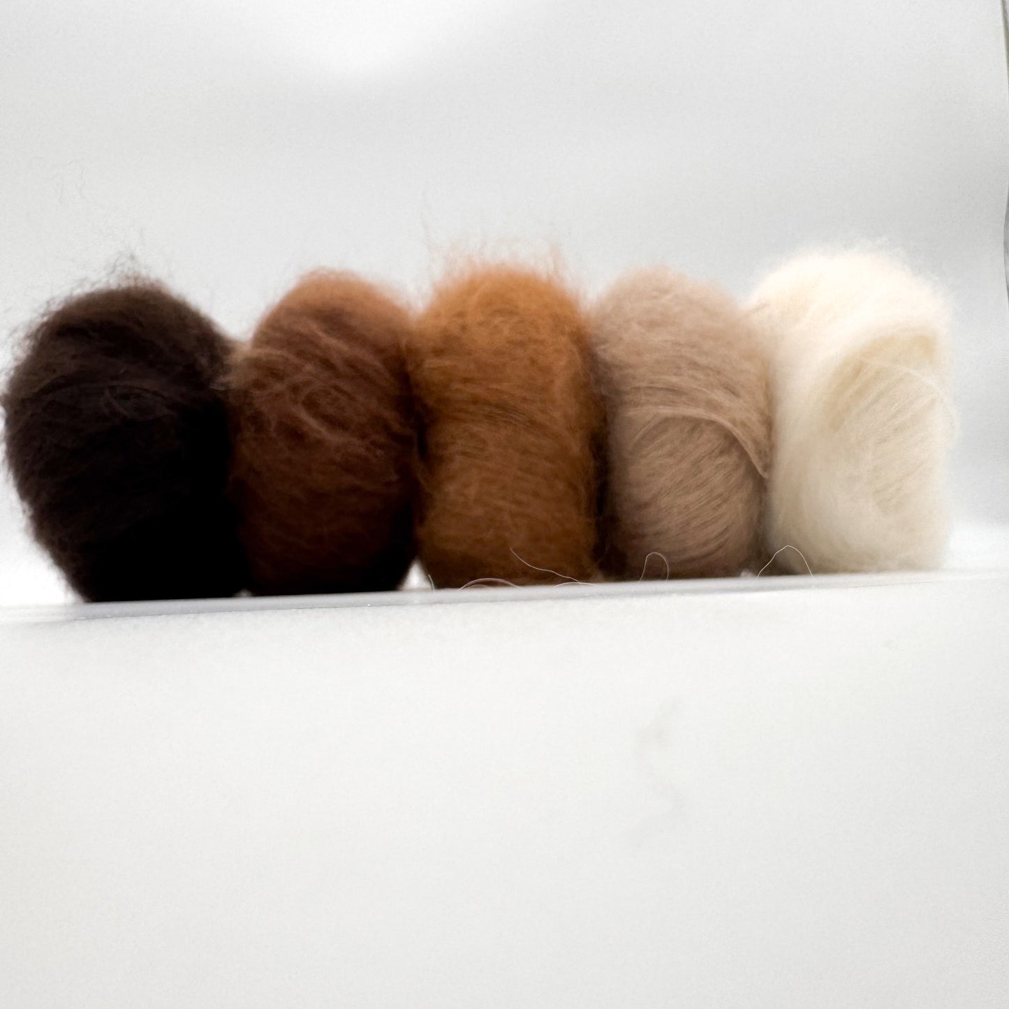 Fil Mohair Sport coloris Caramel – mohair superkid et soie de A Knitters World