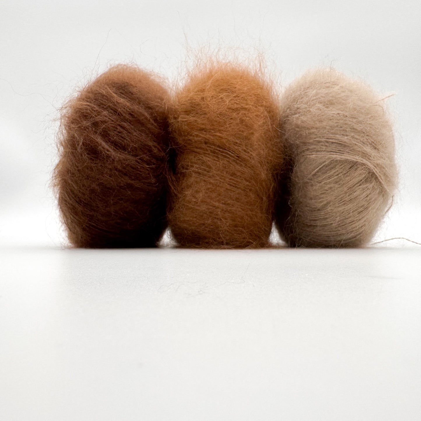 Fil Mohair Sport coloris Caramel – mohair superkid et soie de A Knitters World