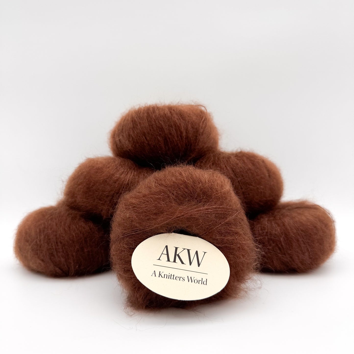 Fil Mohair Sport coloris Brun noisette – mohair superkid et soie de A Knitters World