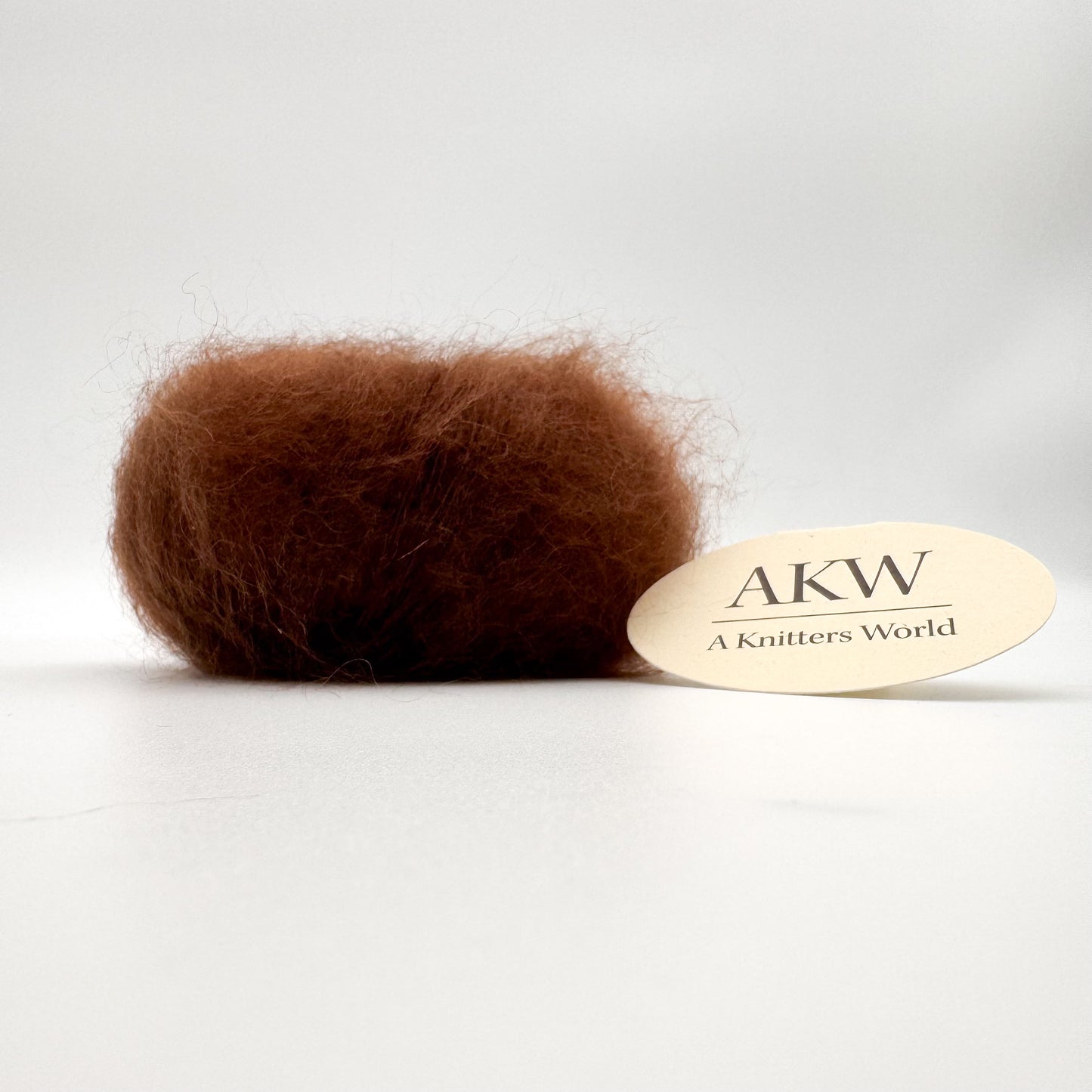 Fil Mohair Sport coloris Brun noisette – mohair superkid et soie de A Knitters World